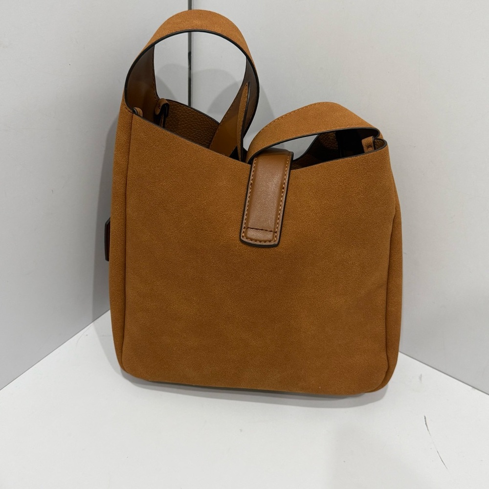 Coach Hadley Suede Shoulder Bag - Picture 7 of 8